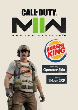 Call of Duty: Modern Warfare II - Burger King Operator Skin + 1 Hour 2XP (DLC)