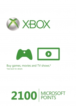 Xbox Live - 2100 Microsoft Points