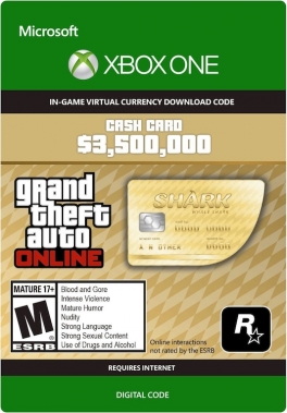 Grand Theft Auto Online: The Whale Shark Cash Card 3 500 000 (Xbox One)